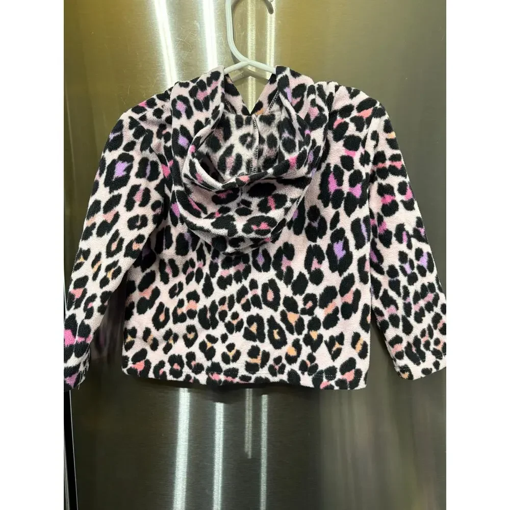 Pink Animal Print Hoodie - The Children's Place - 18-24mo